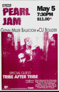 Pearl Jam Concert Poster (reprint)