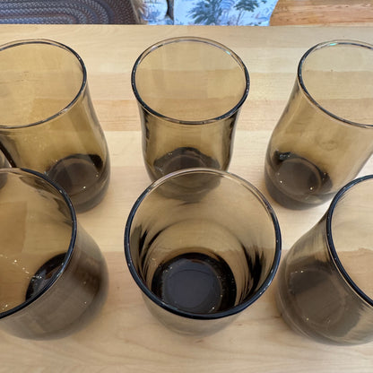 Set of 8 Smoked Glasses
