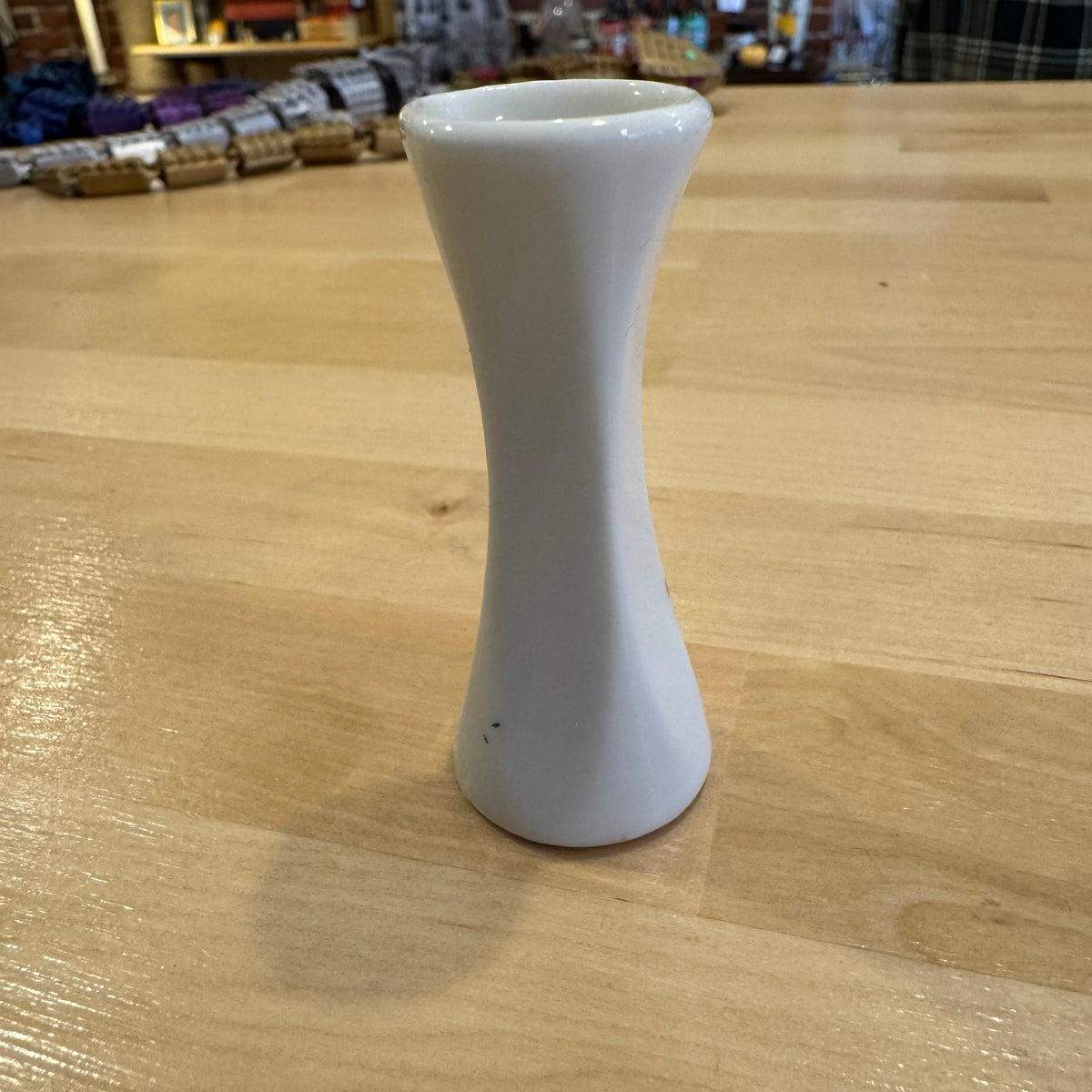 Glazed Ceramic Vase with Leaves