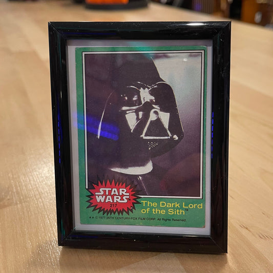 The Dark Lord of Sith Card Framed