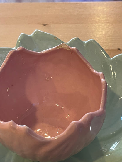 Flower Bowl and Dish Set