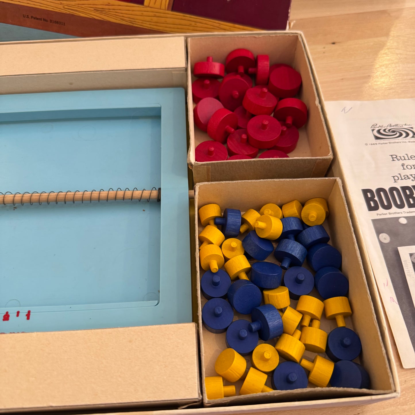 Complete Vintage Parker Bros Booby-Trap Board Game