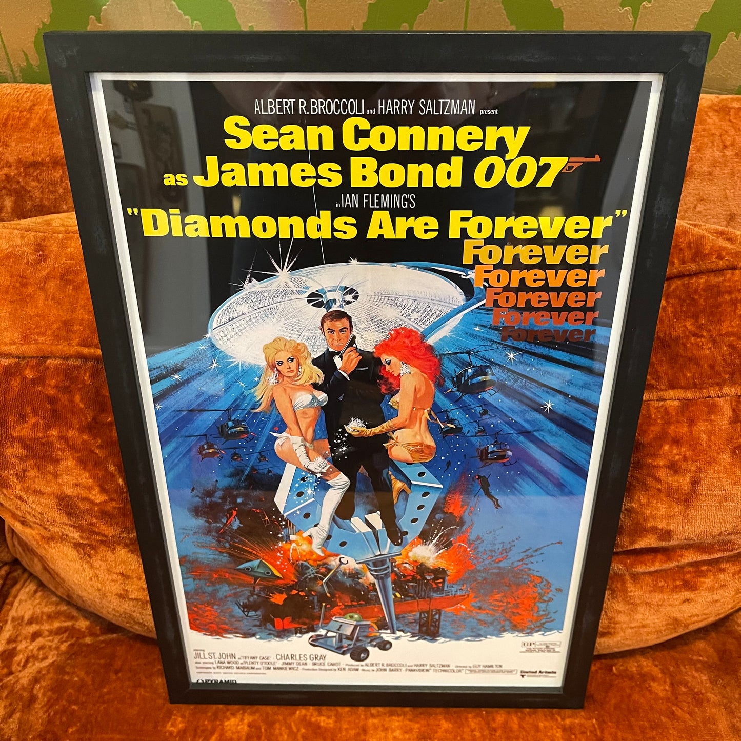 James Bond Diamonds are Forever Poster (reprint)
