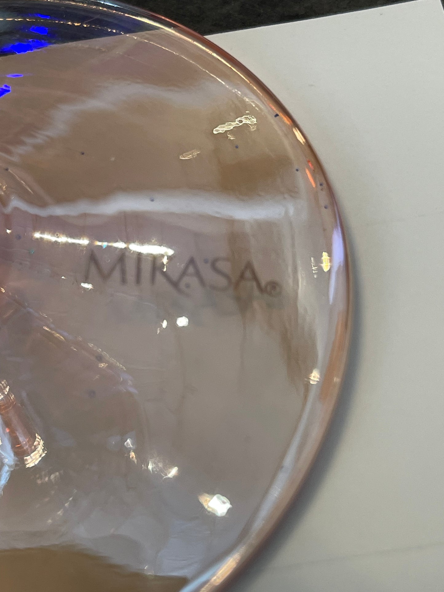 Pair of Mikasa Pink Coupe Glasses