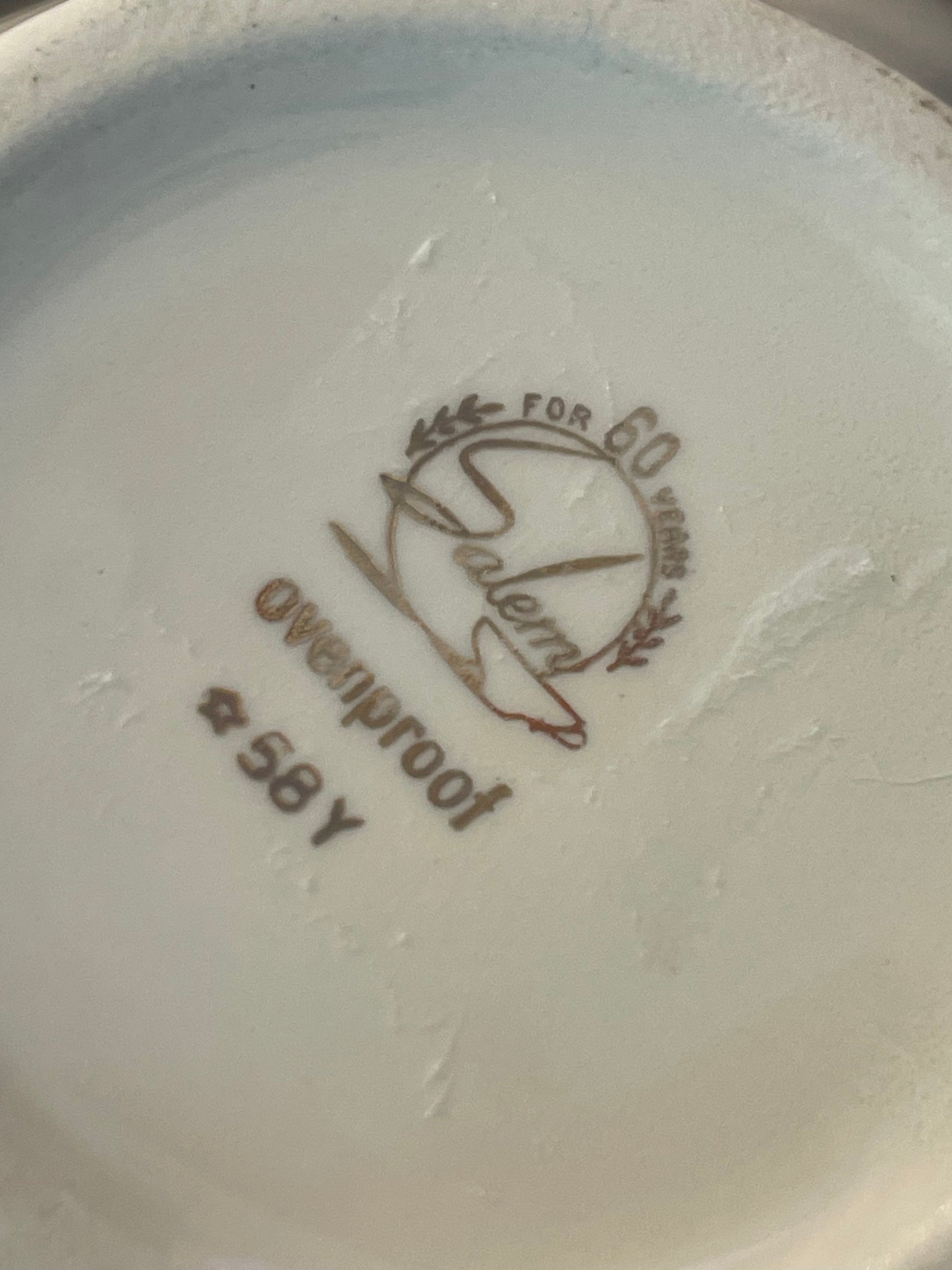 Salem Harmony House Blue Leaf Set of 6