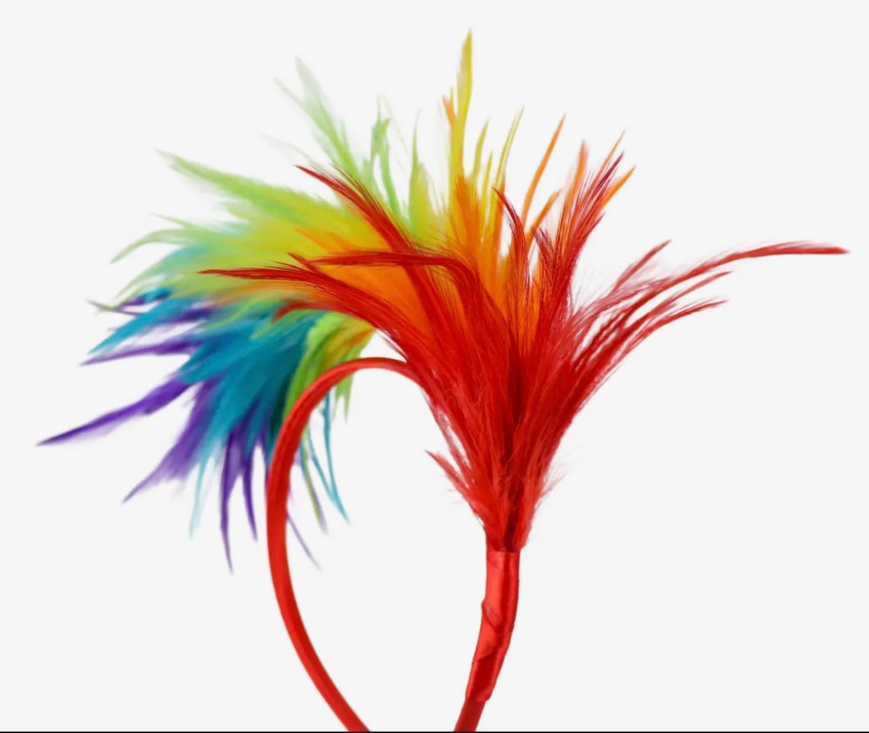Rainbow Feather Headband