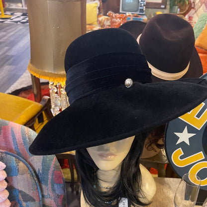 Black Velvet Hat