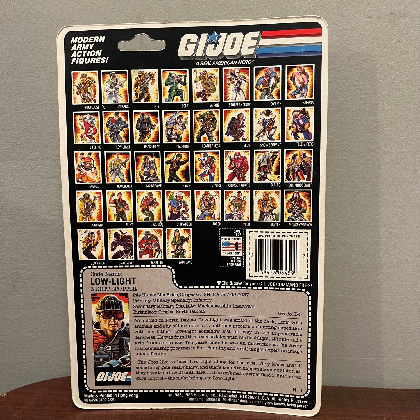 G.I. Joe Low Light 1986