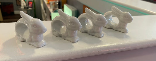Set of 4 Bunny Napkin Rings
