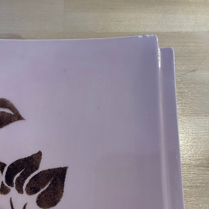 Pink Square Plate