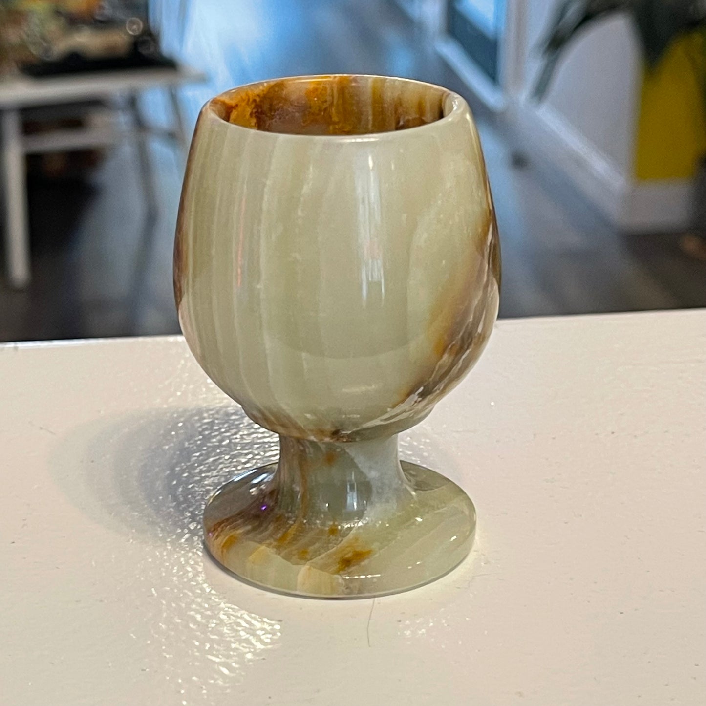 Carved Onyx Mini Goblet