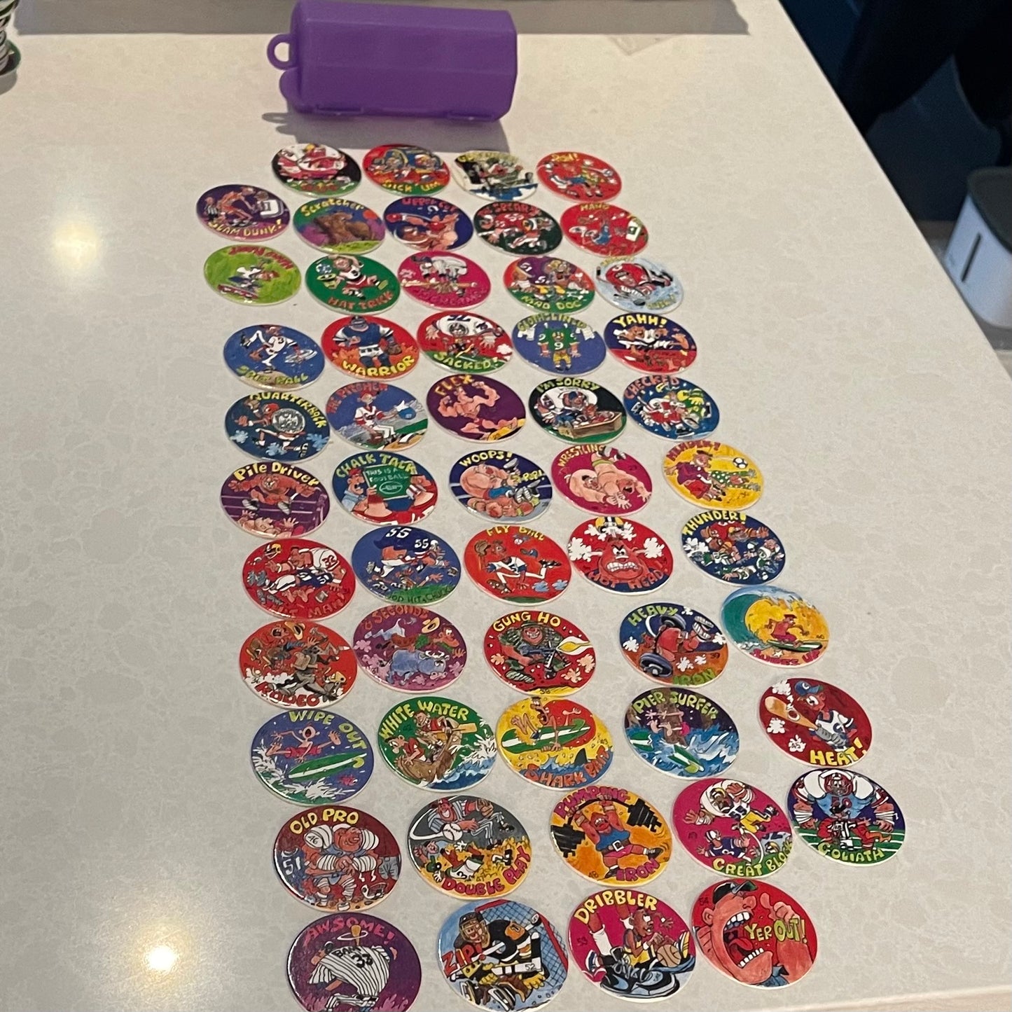 Set of Wacky Sports Themed Pogs