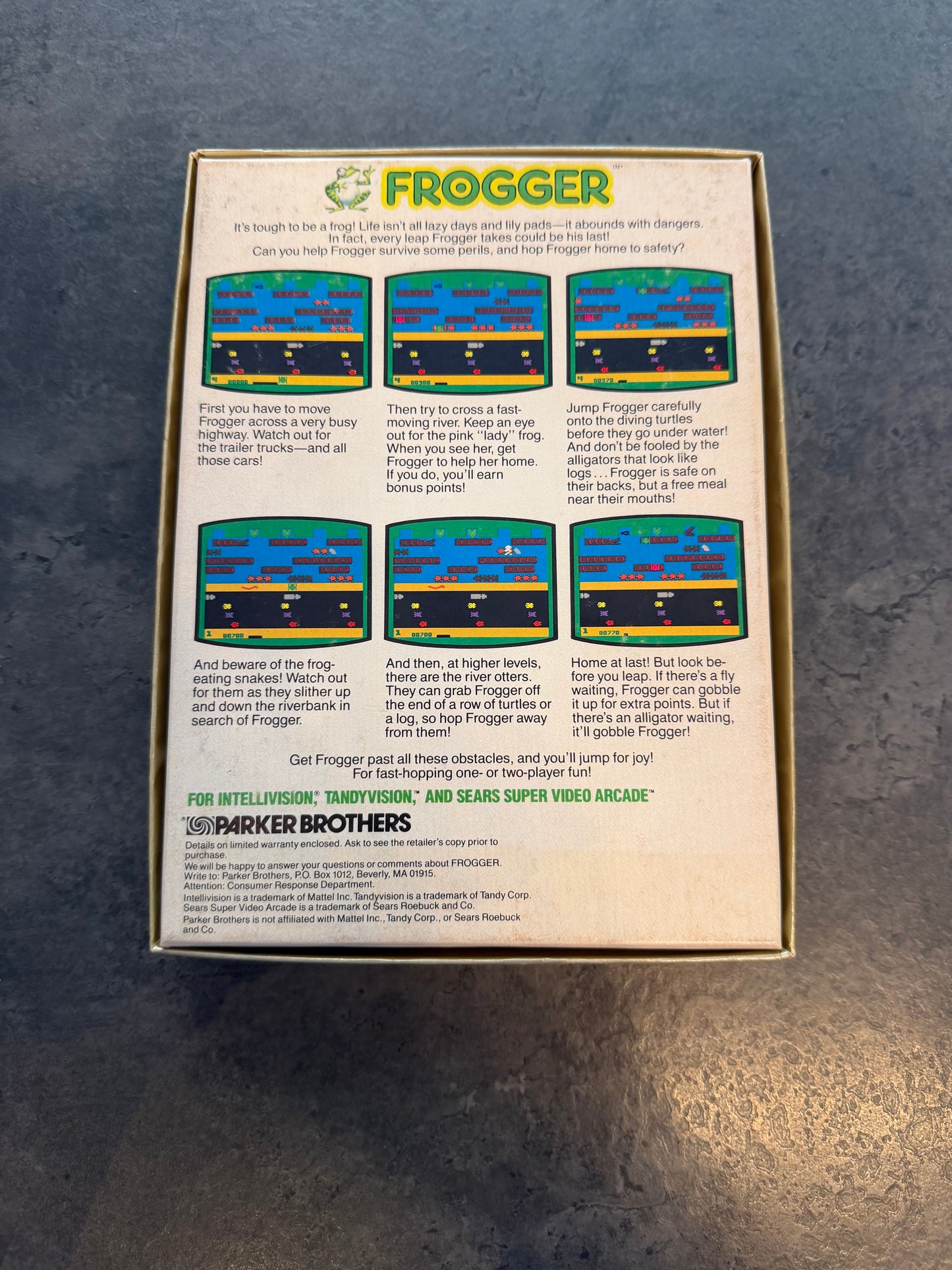 Frogger - Intellivision Game in Box