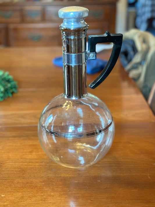 Carafe Glass Black Handle