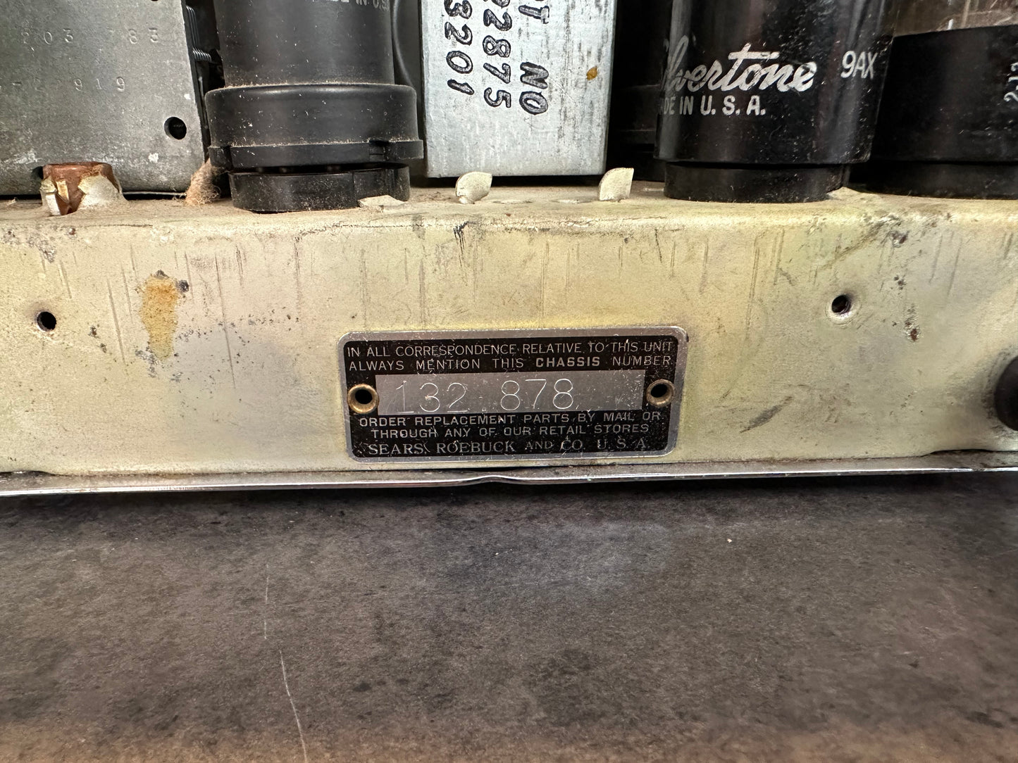 Sears & Roebuck 1950 Chrome AM Radio