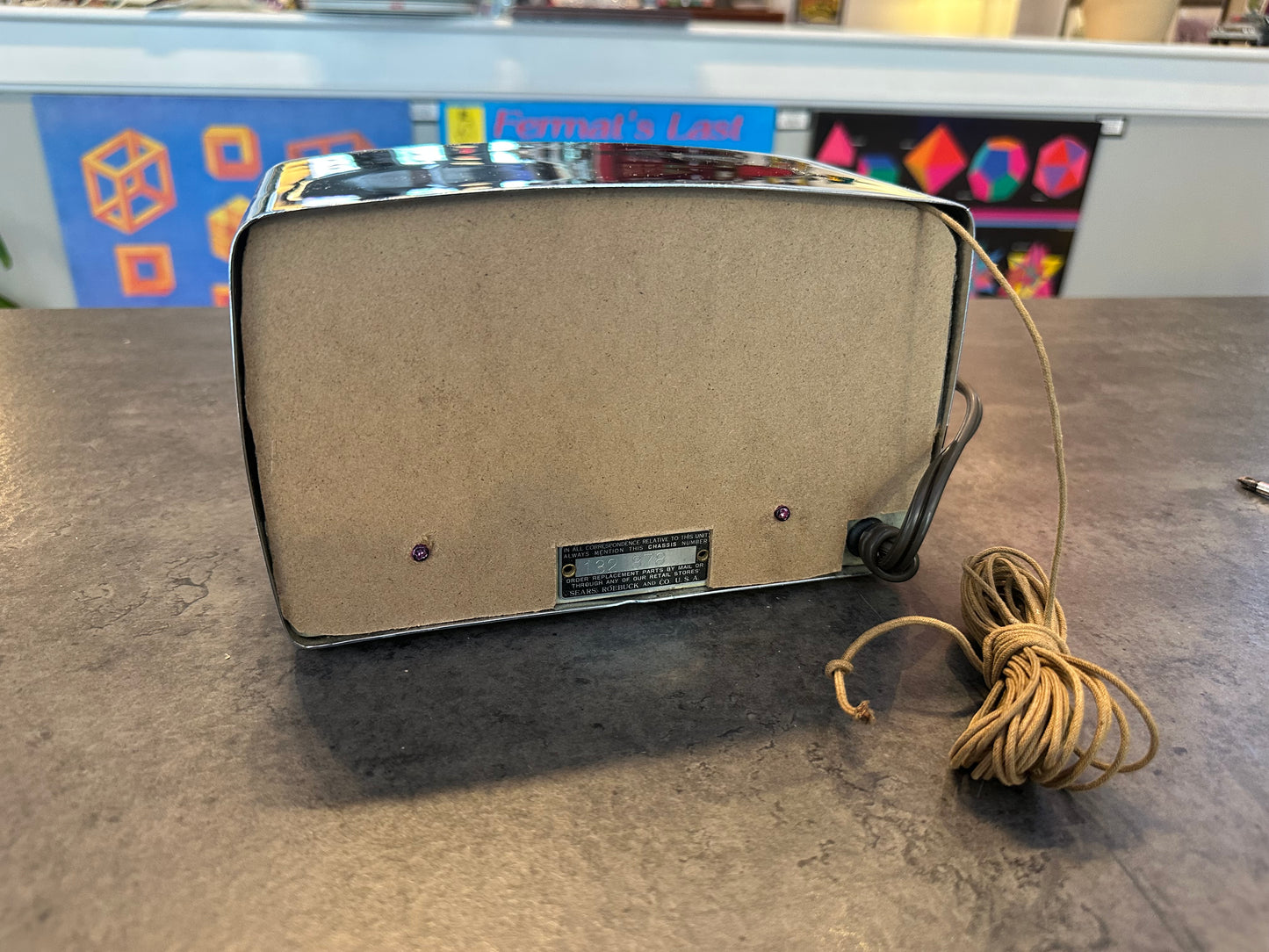 Sears & Roebuck 1950 Chrome AM Radio
