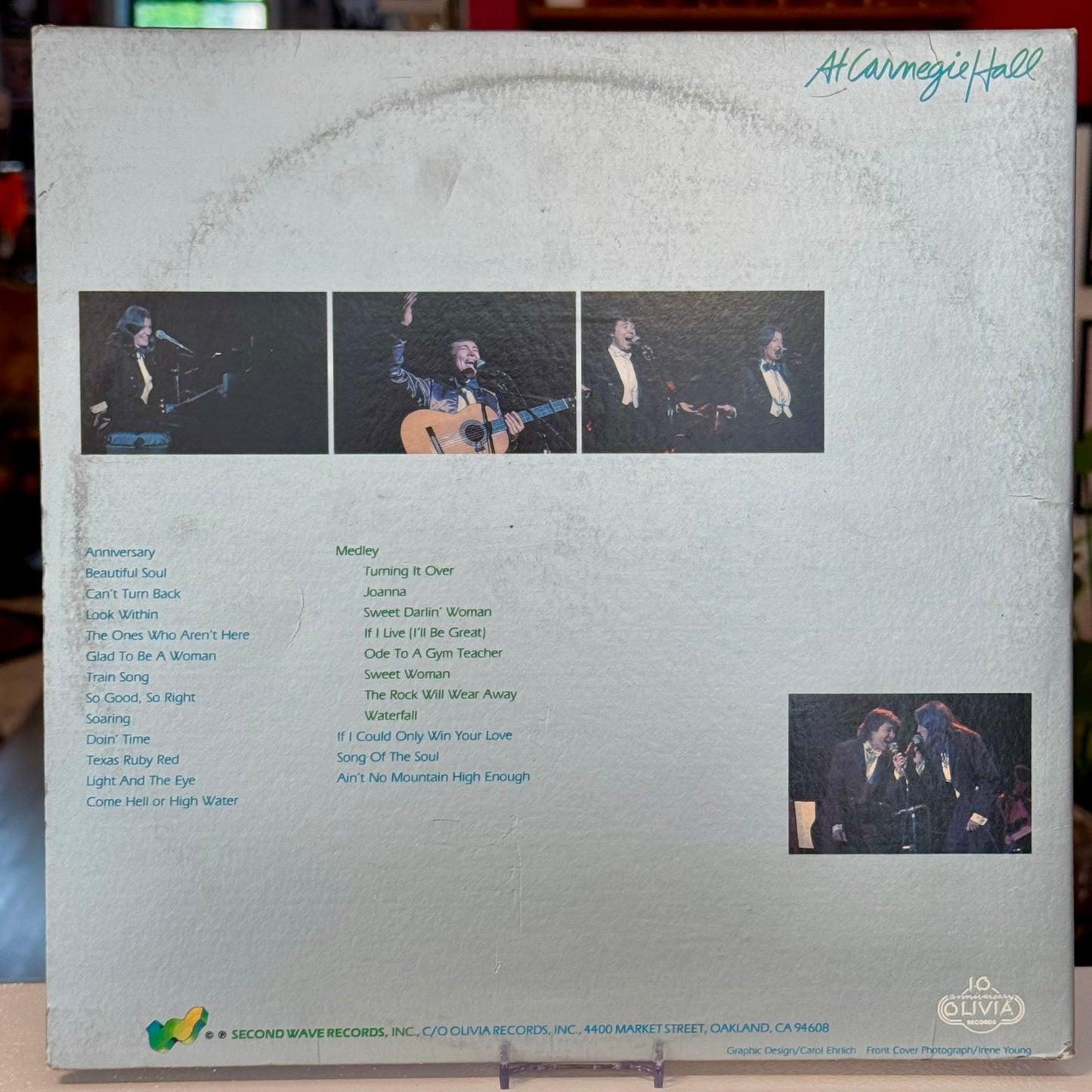 Meg Christian/Cris Williamson "At Carnegie Hall" Vinyl