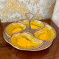 Mid-Century Snack Tray Yellow