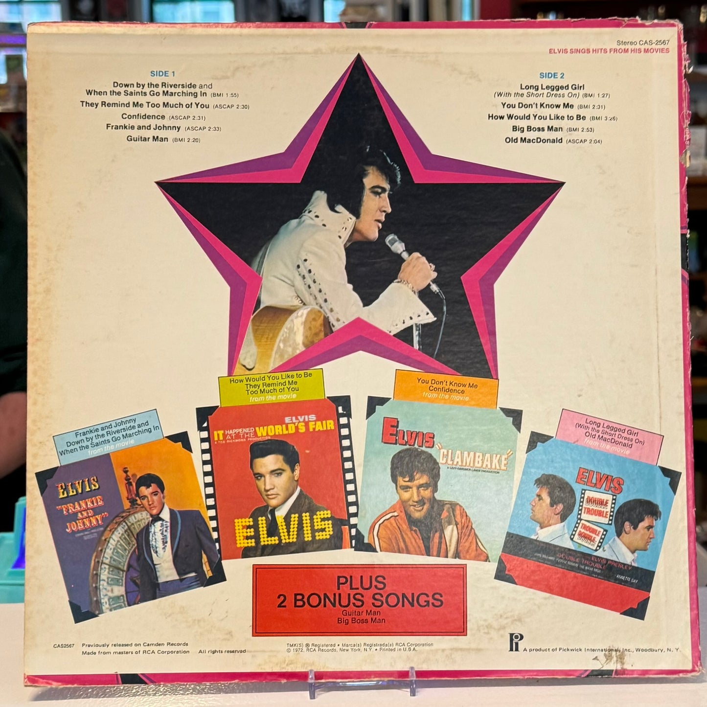 Elvis - "Elvis Sings Hits From His Movies, Volume 1" Vinyl