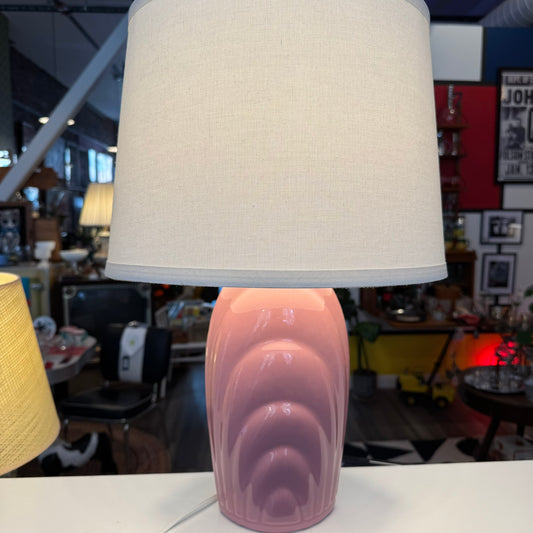 Dusty Rose Pink Vintage Lamp Deco Style