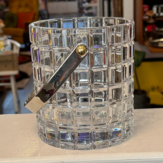 Cut Glass Ice Bucket 6"H x 5"W