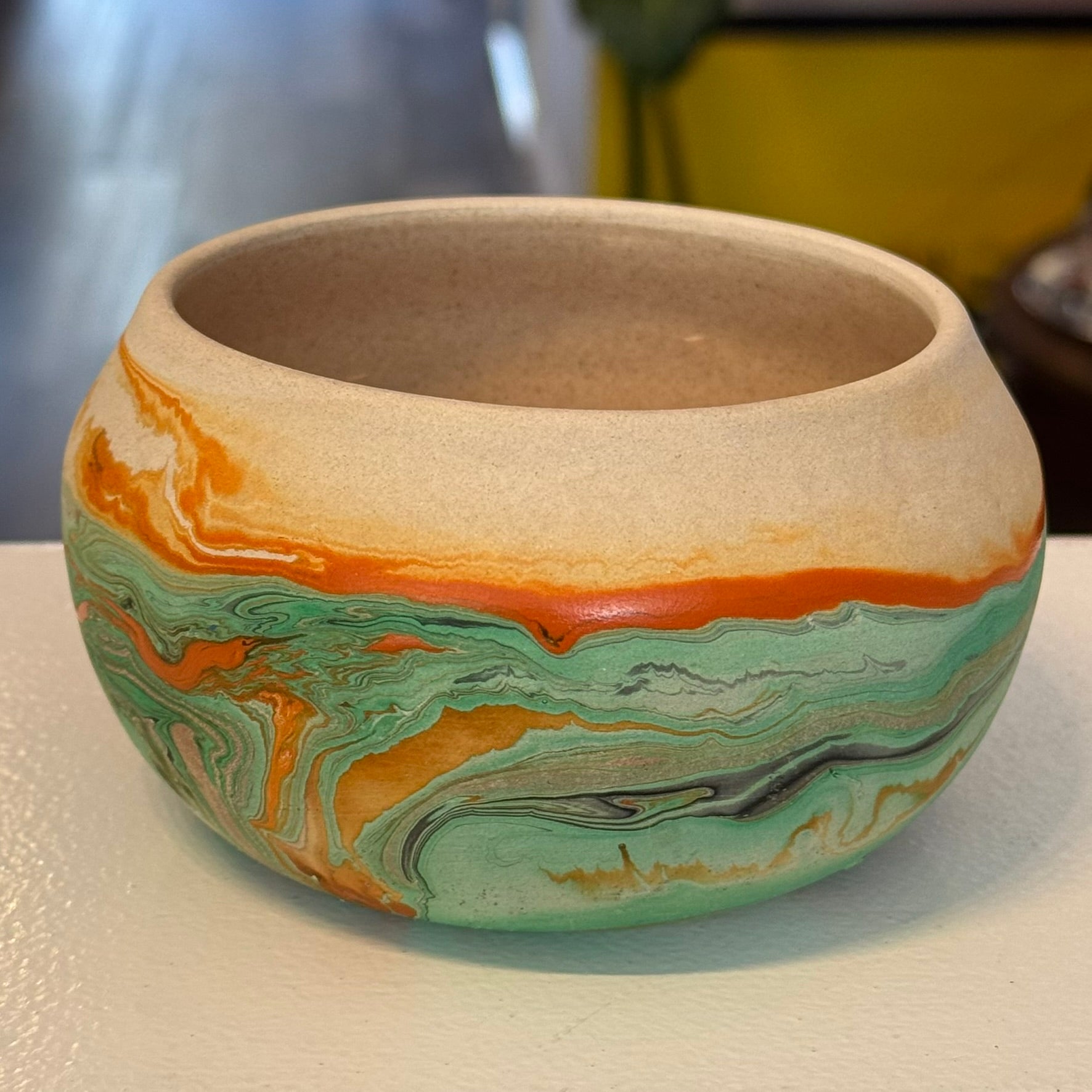 Vintage Nemadji Indian Pottery Pot Southwest