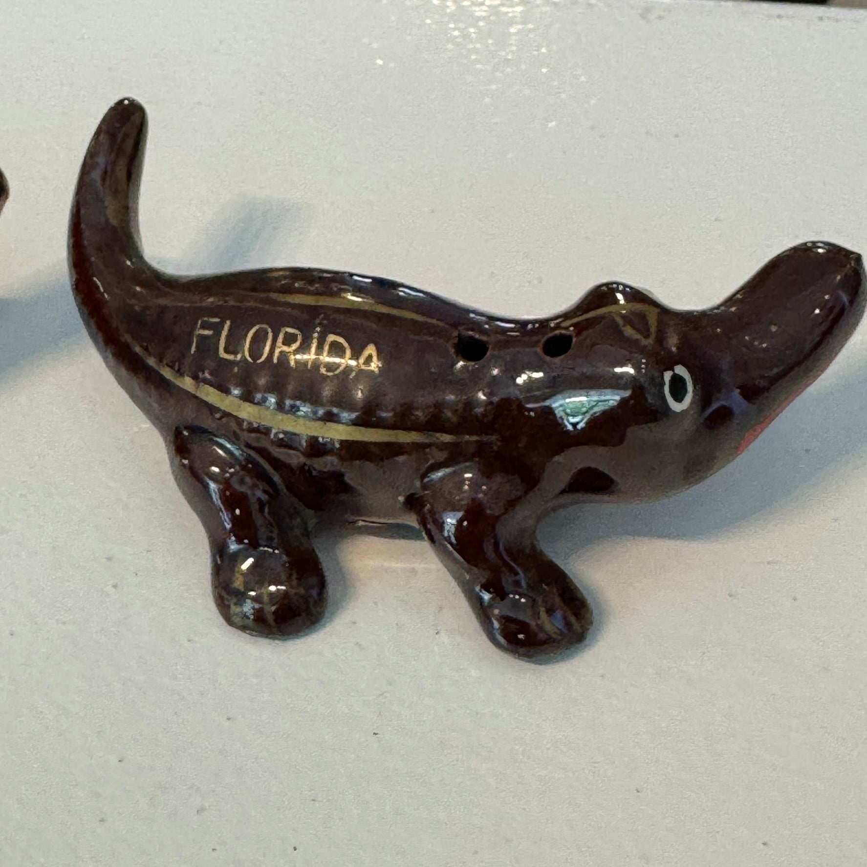 Florida Alligator Salt and Pepper Shakers Vintage