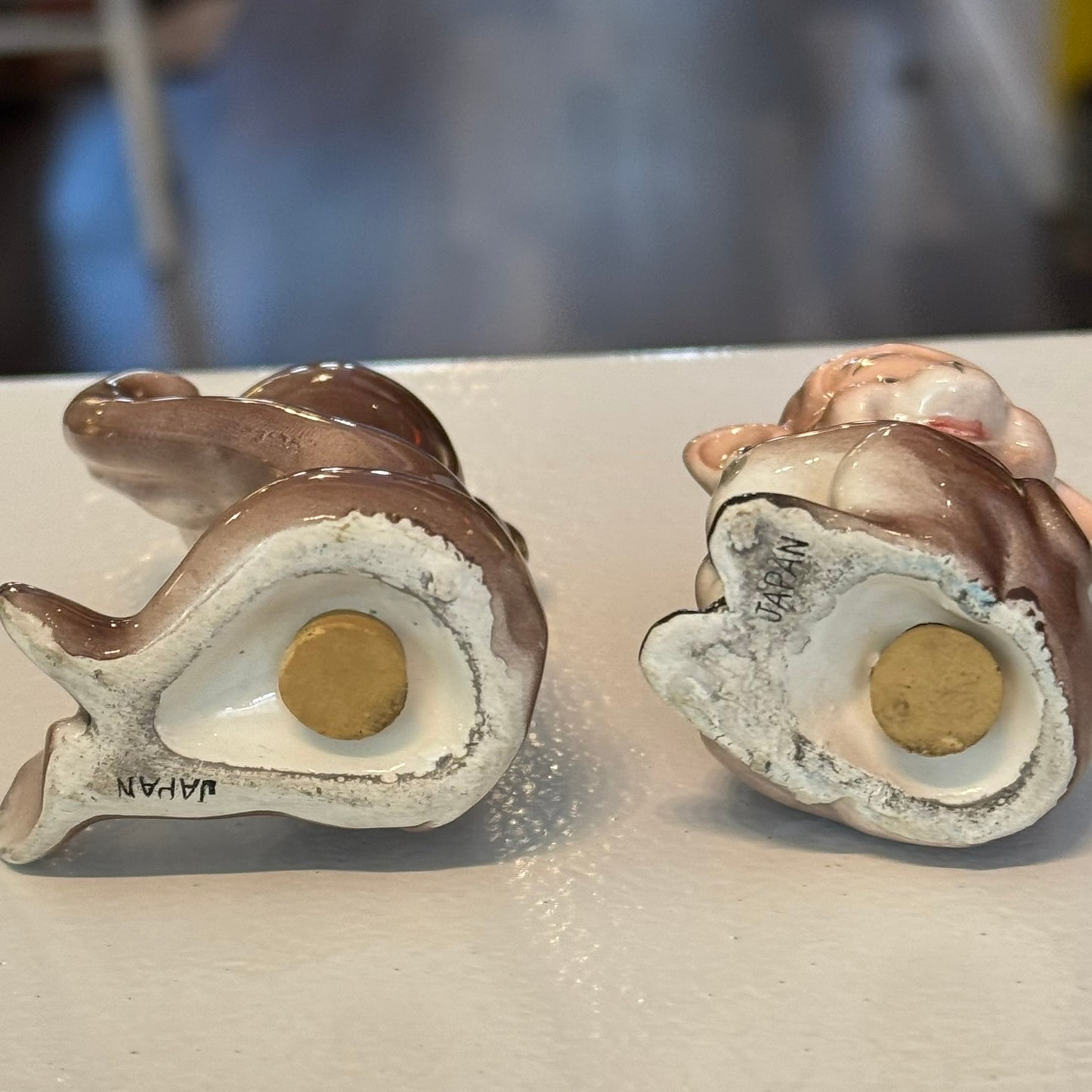 Monkeys with Bananas Salt and Pepper Shakers Vintage