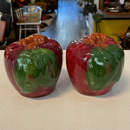 Apple Salt and Pepper Shakers Vintage