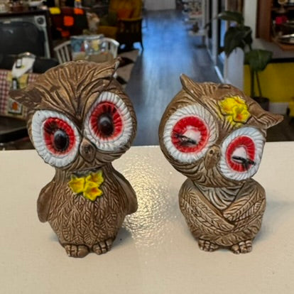 Owl Salt and Pepper Shakers Vintage