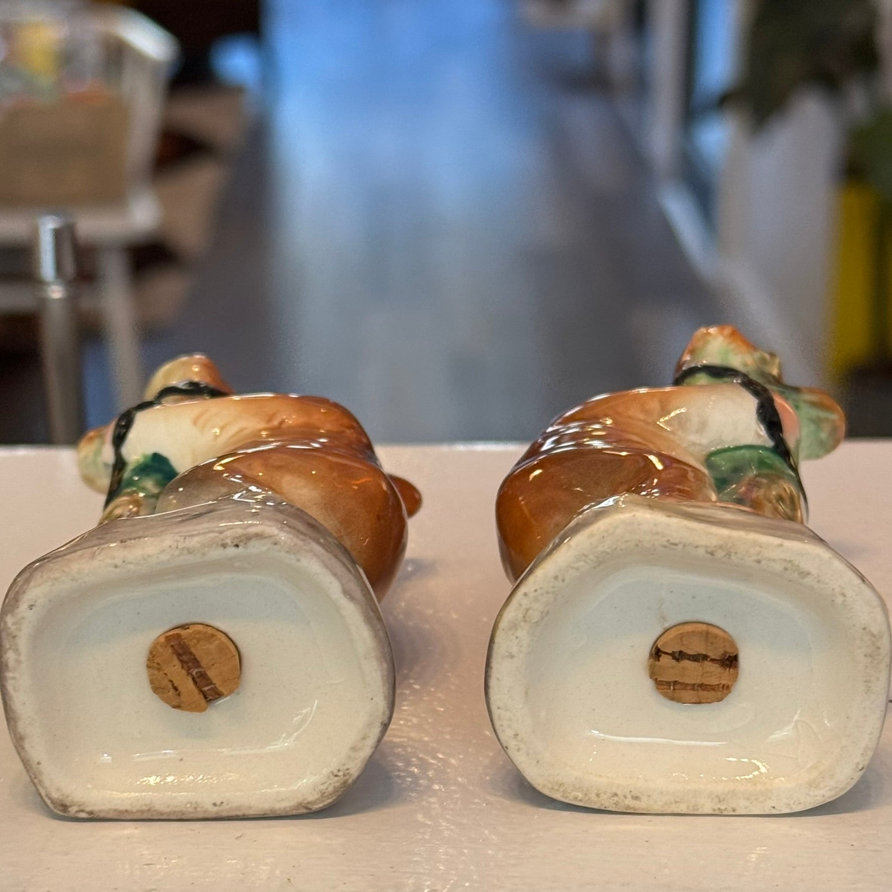 Bears on Trees Salt and Pepper Shakers Vintage