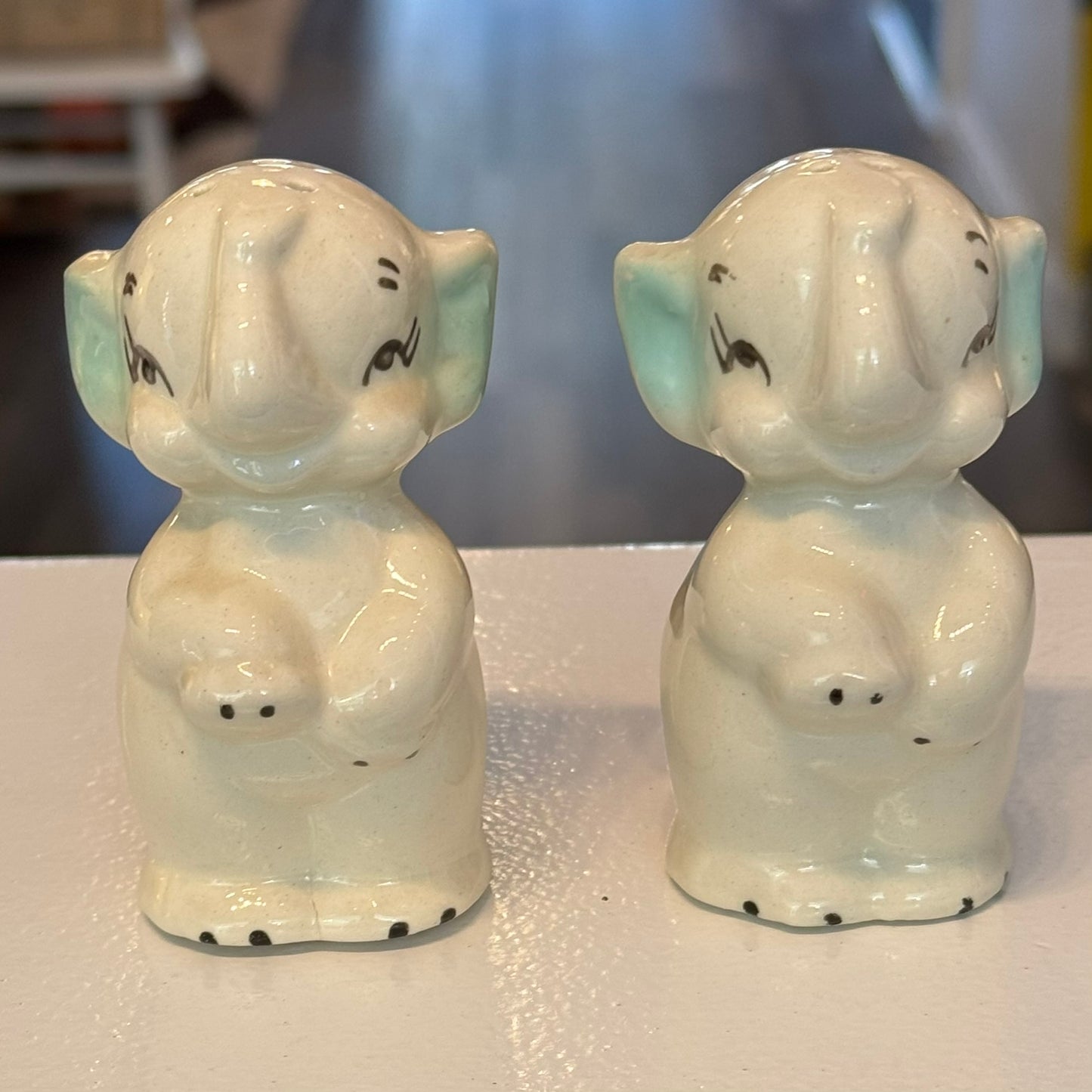 Baby Elephant Salt and Pepper Shakers Vintage