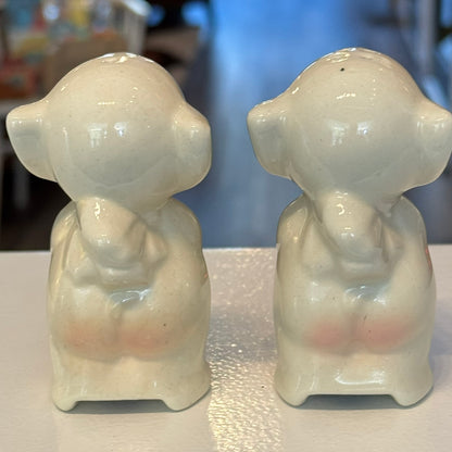 Baby Elephant Salt and Pepper Shakers Vintage