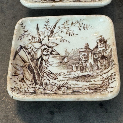 Set of 4 WH Grindley Daffodil Butter Pats