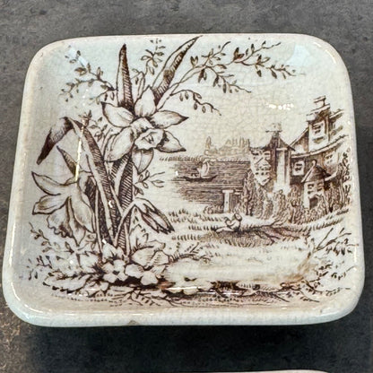 Set of 4 WH Grindley Daffodil Butter Pats