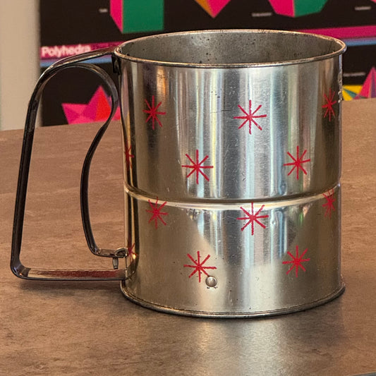 Androck 4-Cup Flour Sifter - Red Stars