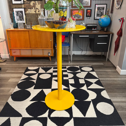 Modern Metal Yellow Bar Table