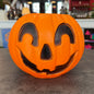 Plastic Pumpkin Trick or Treat Bucket
