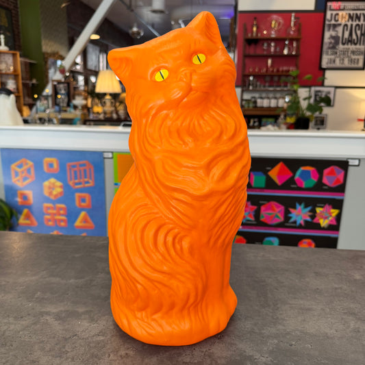 Blow Mold Plastic Cat Figure