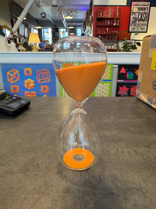 Hourglass with Orange Sand