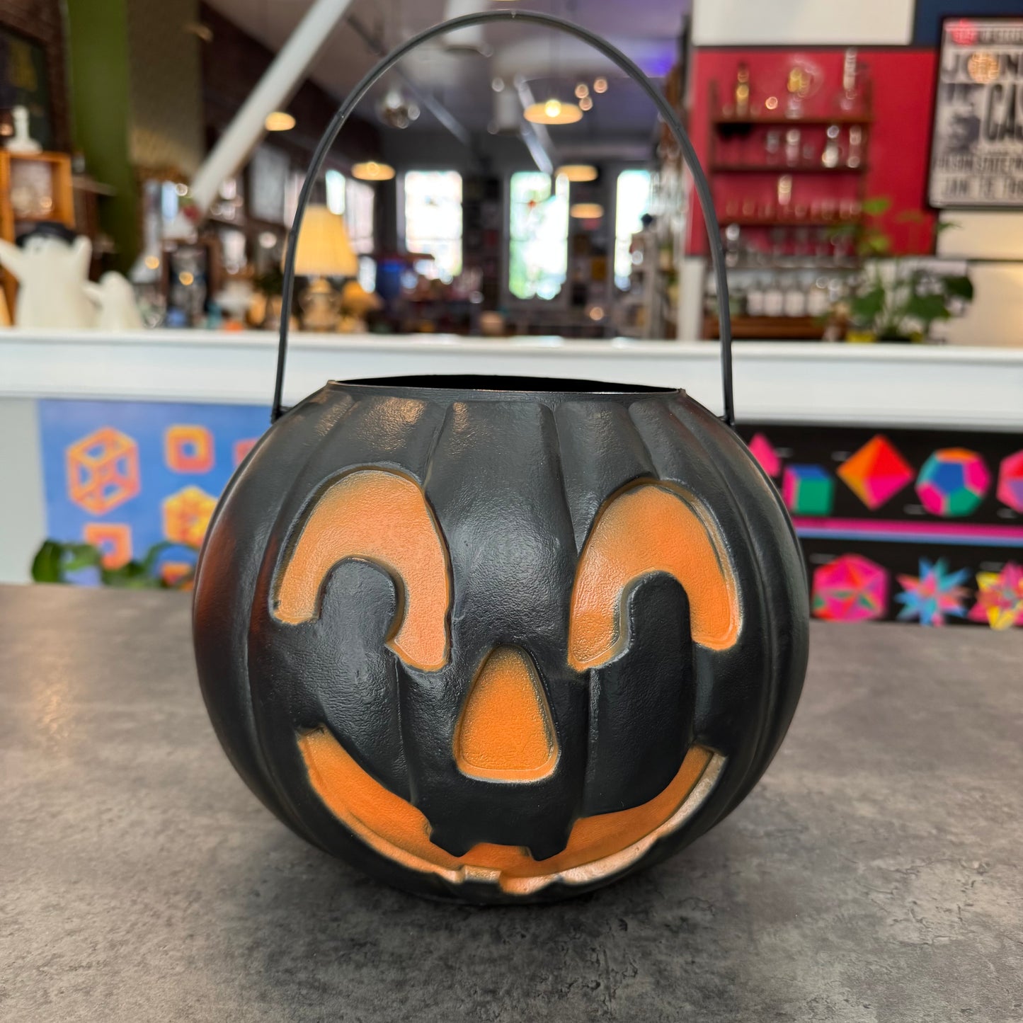 Plastic Pumpkin Trick or Treat Bucket