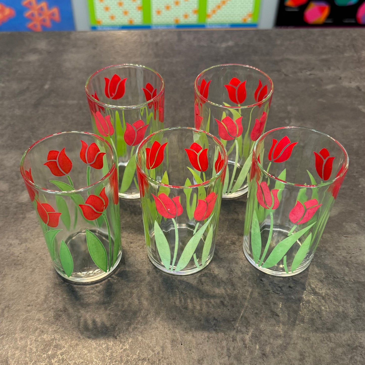 Tulip Juice Glasses Set of 5