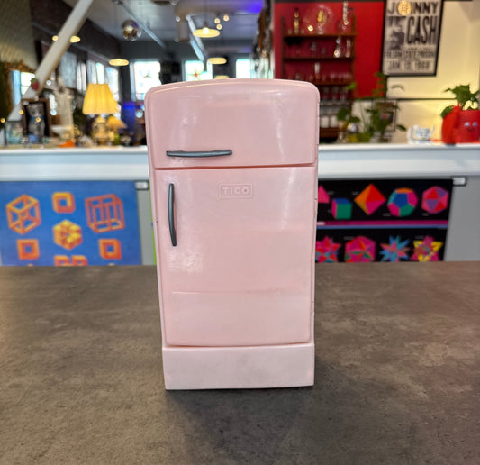 Tico Plastic Pink Dollhouse Refrigerator