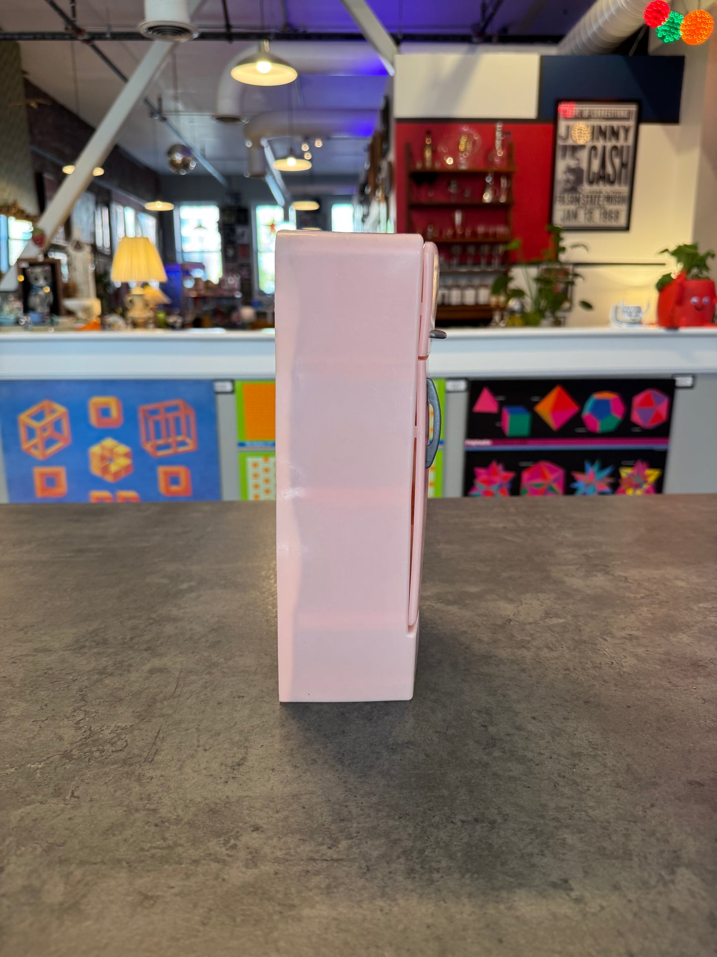 Tico Plastic Pink Dollhouse Refrigerator