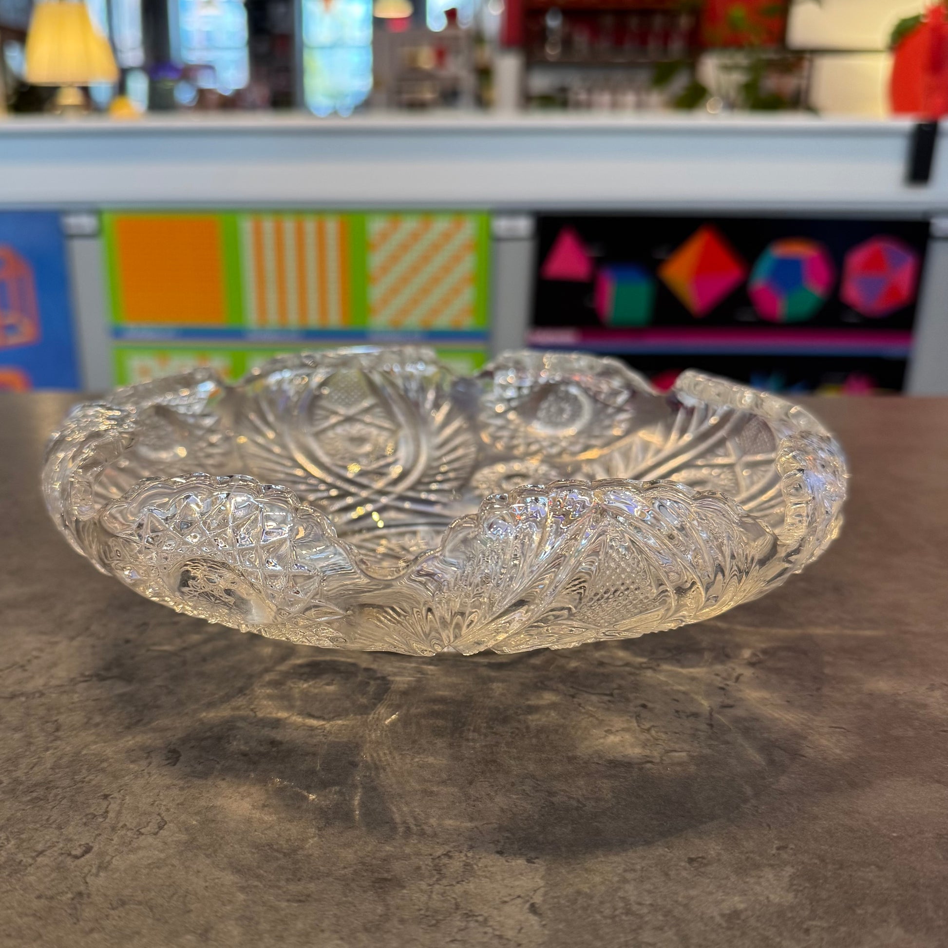 Westmoreland Glass Clear Pressed Dish