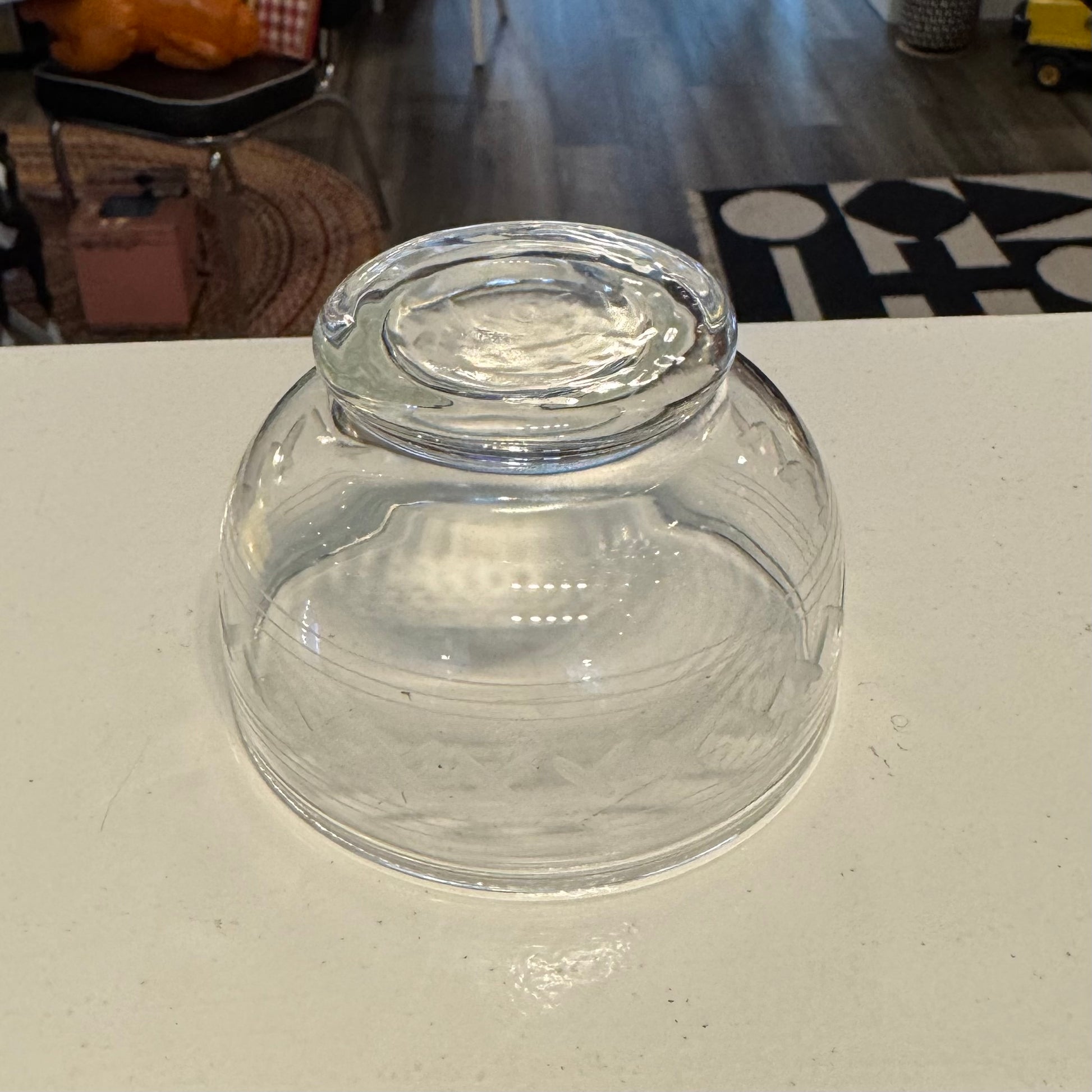 Etched Anchor Hocking Dessert/Custard Cup - Laurel Leaf