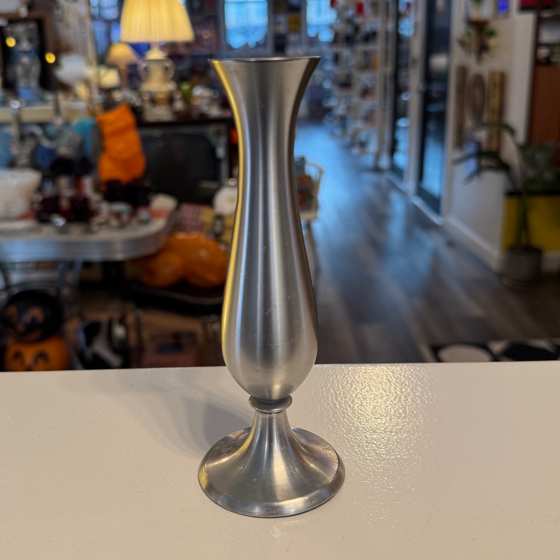 Leonard Pewter Vase 6.25"H