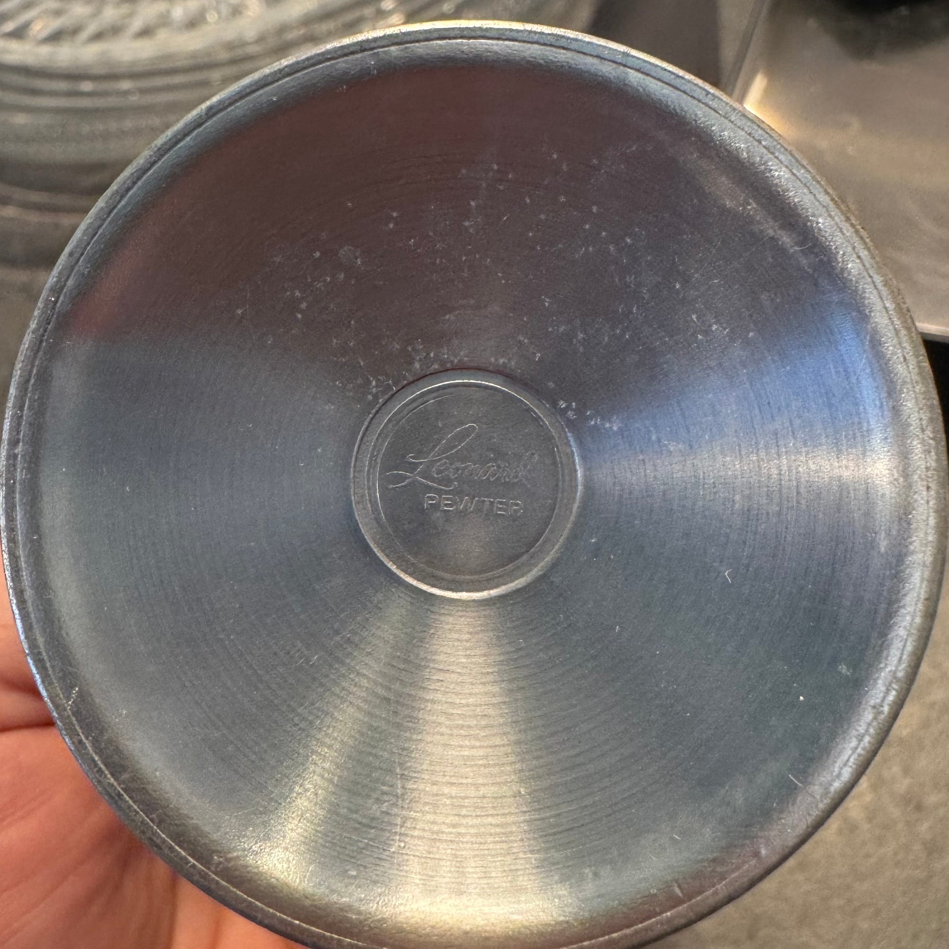 Leonard Pewter Vase 6.25"H