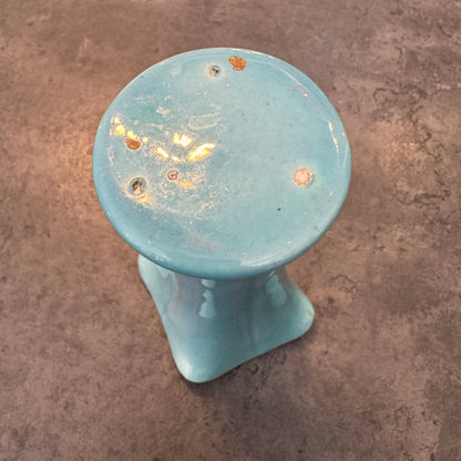 Pale Blue Art Nouveau Vase 6"H