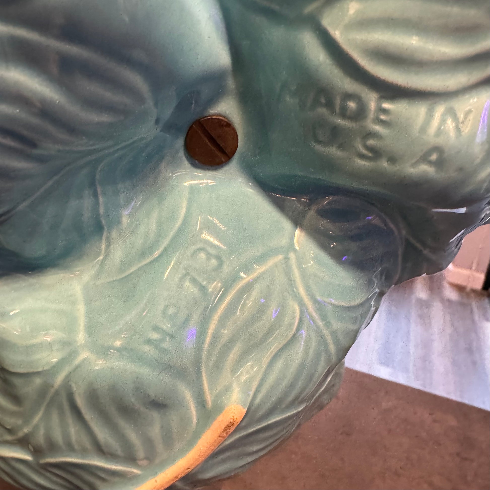 Three Leaf MCM Serving Platter CA Pottery